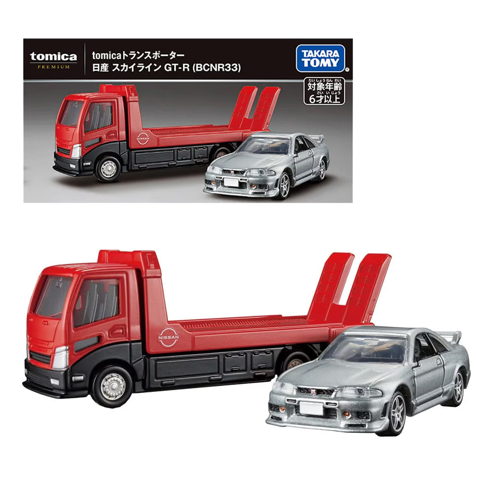 TOMICA PREMIUM TRANSPORTER NISSAN SKYLINE GT-R (BCNR33) TOMICA PREMIUM TRANSPORTER NISSAN SKYLINE GT-R (BCNR33)